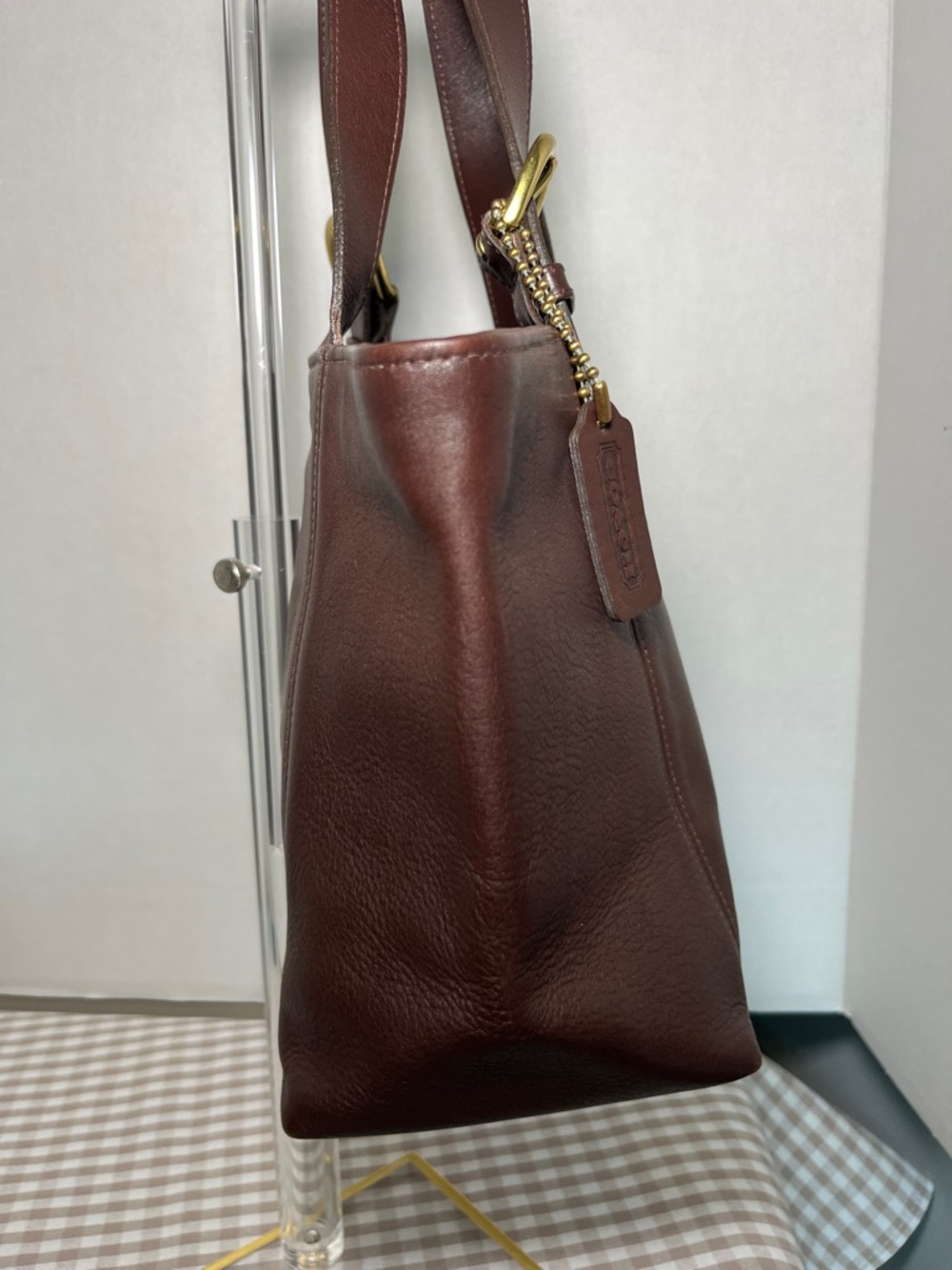 Vintage Coach Soho Waverly Tote 4133 in Chocolate Brown with Hang Tag - Picture 5 of 7